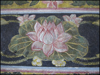 蓮の寺院（ワット・パトゥムワン）の壁画