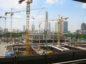 サイアム駅周辺工事